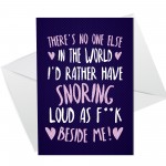 Funny Cheeky Anniversary Birthday Card For Husband Boyfriend