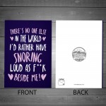 Funny Cheeky Anniversary Birthday Card For Husband Boyfriend