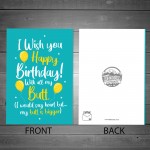 Funny Birthday Card For Boyfriend Husband Novelty Cheeky