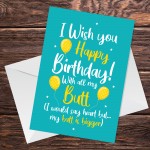 Funny Birthday Card For Boyfriend Husband Novelty Cheeky