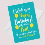 Funny Birthday Card For Boyfriend Husband Novelty Cheeky