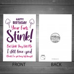 Funny Birthday Card For Her Joke Humour Card Girlfriend Wife