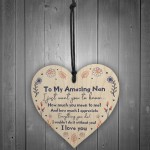 Amazing Nan Gifts Wood Heart Mothers Day Birthday Gift For Nan