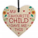 Funny Joke Gift For Mum Mothers Day Birthday Wooden Heart