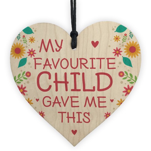 Funny Joke Gift For Mum Mothers Day Birthday Wooden Heart