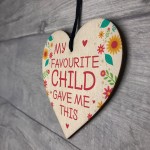 Funny Joke Gift For Mum Mothers Day Birthday Wooden Heart