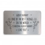 Special Gift For Great Nanny Birthday Mothers Day Thank You Gift