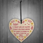 Nan Gifts For Birthday Mothers Day Wooden Heart Gift For Her