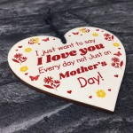 Funny Mothers Day Gift Wood Heart Gift For Mum Nan LOVE Gift