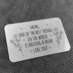 Special Gift For Mum Birthday Mothers Day Metal Card Thank You