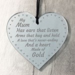 Special Gift For Mum Engraved Heart Mothers Day Birthday Gift