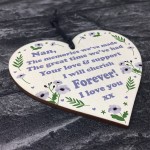 Nan Love Gifts Wooden Heart Sign Gift For Nan Mothers Day