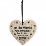 Wood Heart Gift For Nan Mothers Day Keepsake Gift For Her