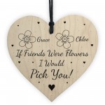 Personalised Friendship Gift Wood Heart Gift For Best Friend