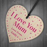 I Love You Mum Mothers Day Birthday Gift Personalised Heart