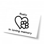 Personalised In Loving Memory Of Cat Dog Pet Print Family Gift