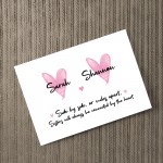 Sister Gift Connected By Heart Personalised Birthday Gift