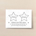 Personalised Sister Gift For Birthday Print Best Friend Gift