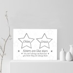 Personalised Sister Gift For Birthday Print Best Friend Gift