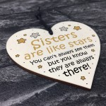 Sister Gifts Wood Heart Birthday Gift For Sister Thank You