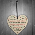 Special Gift For Mum Mothers Day Birthday Wood Heart Best Friend