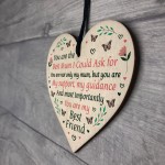 Special Gift For Mum Mothers Day Birthday Wood Heart Best Friend