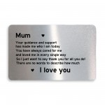 Special Gift For Mothers Day Metal Card Mum Gift From Daughter