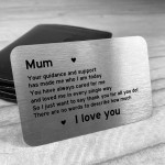 Special Gift For Mothers Day Metal Card Mum Gift From Daughter