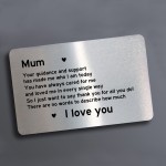 Special Gift For Mothers Day Metal Card Mum Gift From Daughter