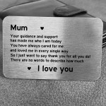 Special Gift For Mothers Day Metal Card Mum Gift From Daughter