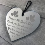 I Love You Gift Heart Engraved Mothers Day Gift For Mum Mummy