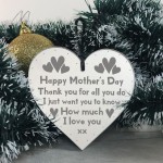 I Love You Gift Heart Engraved Mothers Day Gift For Mum Mummy