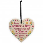 Mothers Day Gift For Mum Best Friend Wood Heart Thank You Gift