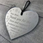 Thank You Gifts Engraved Heart Mothers Day Gift For Mum