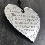 Thank You Gifts Engraved Heart Mothers Day Gift For Mum