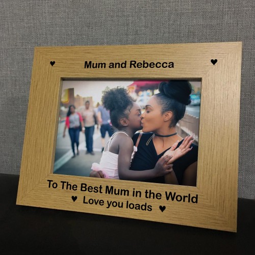 Personalised Best Mum Gift For Mothers Day Birthday Photo Frame