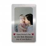 Mothers Day Gift For Best Mummy Personalised Metal Card Gift 