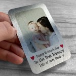 Mothers Day Gift For Best Mummy Personalised Metal Card Gift 