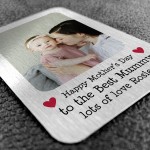 Mothers Day Gift For Best Mummy Personalised Metal Card Gift 