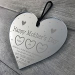 Special Mothers Day Gift Personalised Engraved Heart Mum Gift 