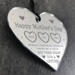 Special Mothers Day Gift Personalised Engraved Heart Mum Gift 