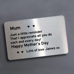 Reminder I Appreciate You Gift For Mum Mothers Day Personalised