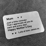 Reminder I Appreciate You Gift For Mum Mothers Day Personalised