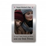 Mothers Day Gift For Mum Best Friend Personalised Metal Card