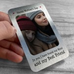 Mothers Day Gift For Mum Best Friend Personalised Metal Card