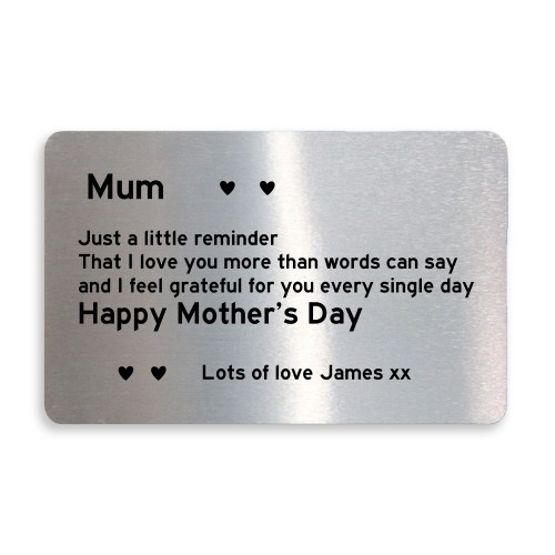 Personalised Reminder I Love You Gift For Mum Mothers Day