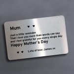 Personalised Reminder I Love You Gift For Mum Mothers Day