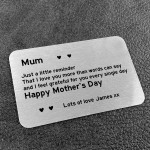 Personalised Reminder I Love You Gift For Mum Mothers Day