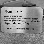 Personalised Reminder I Love You Gift For Mum Mothers Day