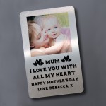 Mum Gift Love You Personalised Photo Wallet Card Mothers Day